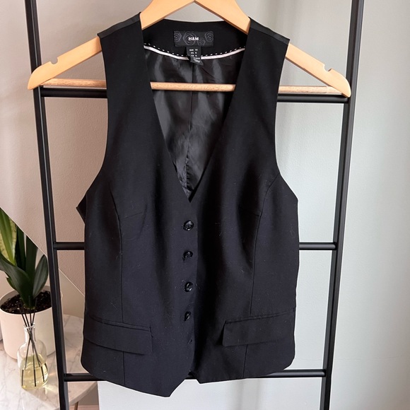 2000s H&M black suiting vest - Picture 3 of 7